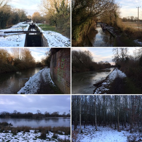 Snowy walk Snowy walk along the Oxford Canal
